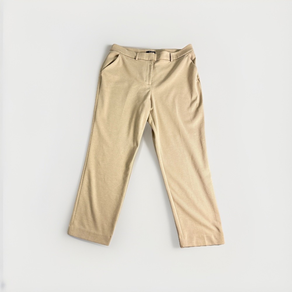 Vera Wang Dress Pants Women's Size 16 Simply Vera Beige Straight Leg